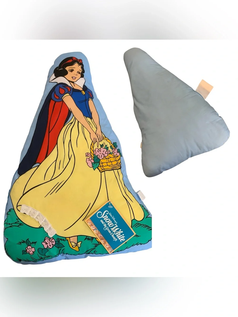 Vintage Large Disney Snow White Throw Pillow Disney 1978 Great Condition Vibrant
